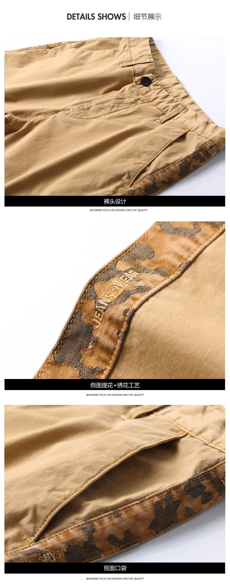 Casual Cotton Shorts Male Summer Quality Striped Travel Shorts Cargo Men Short Washed Pant Fashion Chinese Sprots Clothing Dress 08