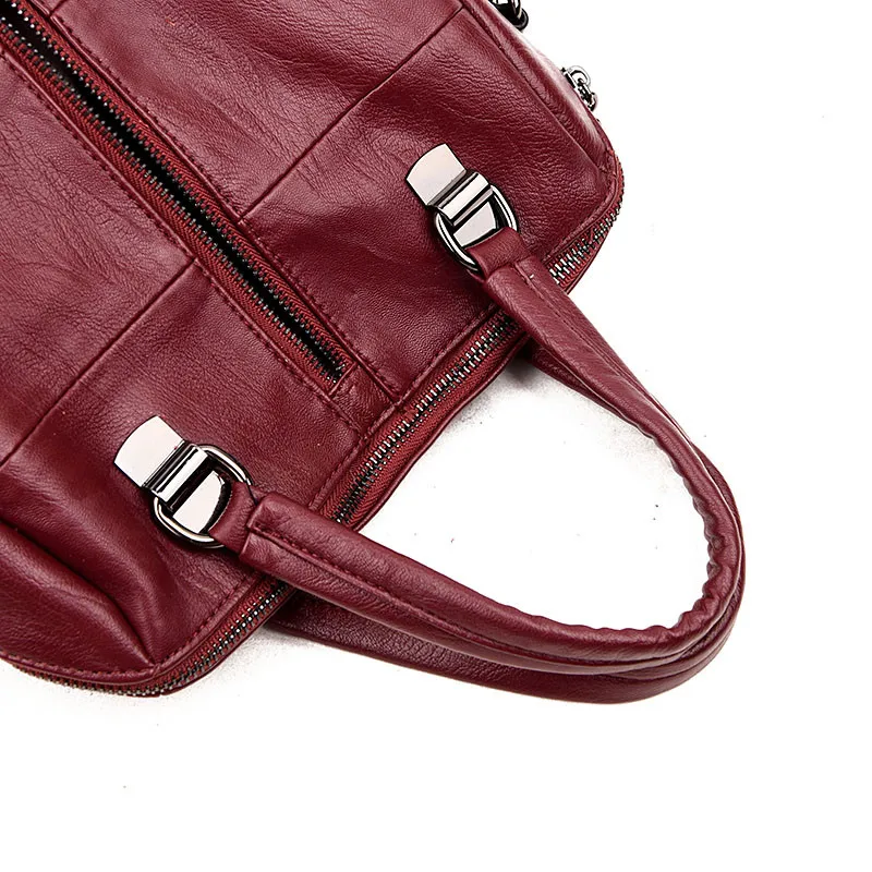 Women Multifunction Backpack Leather Tassel Shoulder Bag Large Capacity Backbag Female Zipper School Bag Girl Travel Bag Mochila 26