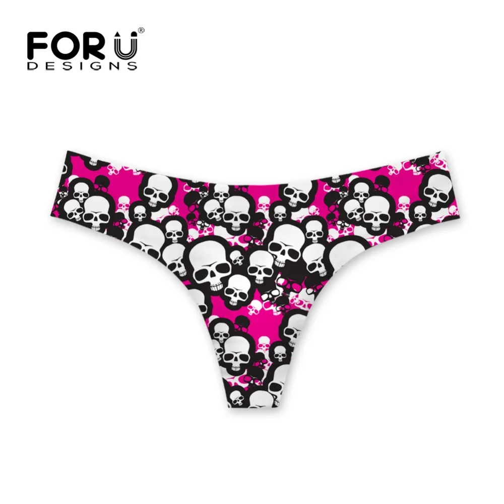 FORUDESIGNS 3D Skull Pattern Women's Sexy G-string Thong Girls Panties Cute Woman Briefs Underwear Elastic Seamless Underpants
FORUDESIGNS 3D Skull Pattern Women's Sexy G-string Thong Girls Panties Cute Woman Briefs Underwear Elastic Seamless Underpants