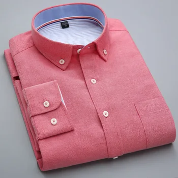 QISHA Fashion Shirt For Men Oxford Long Sleeve Red Black Mens Dress Shirt Collor Male Office Shirts Tops Camisa Social Masculina
QISHA Fashion Shirt For Men Oxford Long Sleeve Red Black Mens Dress Shirt Collor Male Office Shirts Tops Camisa Social Masculina