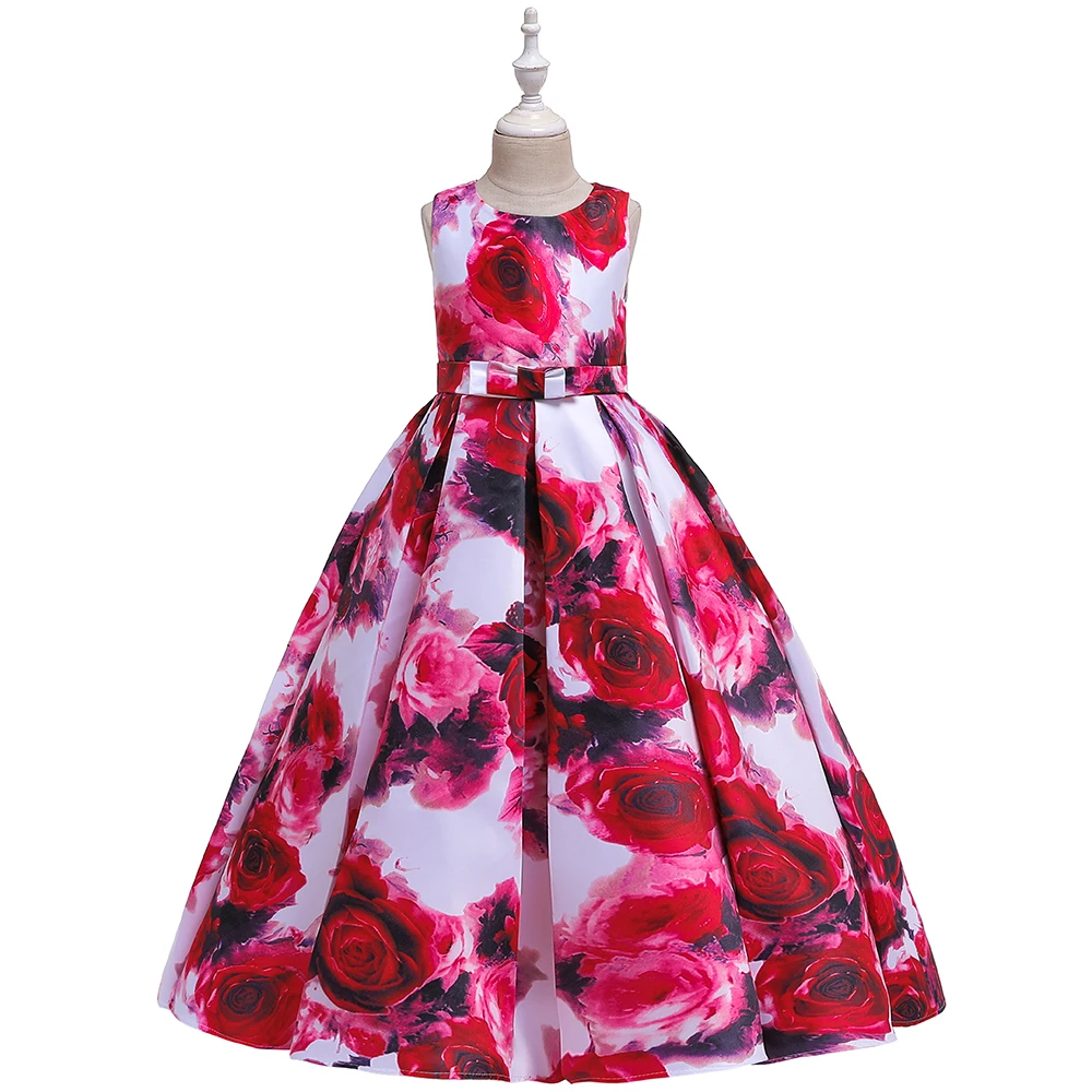 Costume Flower Printing Bow Long Dress Girls Children's Princess Performance Birthday Evening Festival Party Dress LP-237
Costume Flower Printing Bow Long Dress Girls Children's Princess Performance Birthday Evening Festival Party Dress LP-237