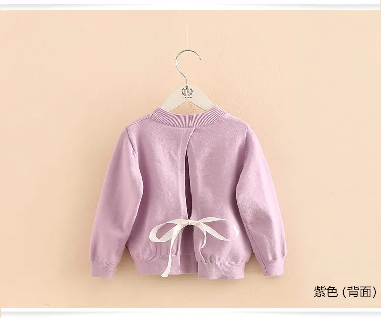 2018 Autumn Spring 2-10 Years Old Gift Children'S Clothing O-Neck Long Sleeve Candy Color Knitted Kids Baby Girls Sweater (13)