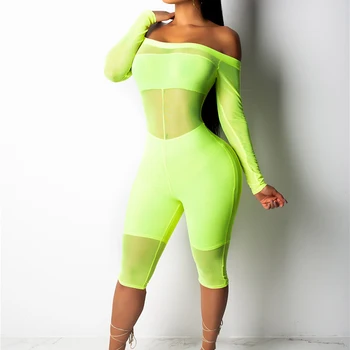 New Arrival Sexy Mesh Slash Neck Off Shoulder Bodysuits+Crop Tops +Shorts Women Slim Three Piece Suits
New Arrival Sexy Mesh Slash Neck Off Shoulder Bodysuits+Crop Tops +Shorts Women Slim Three Piece Suits