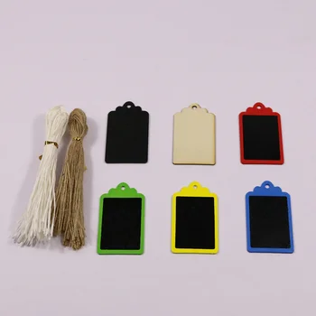 50pcs Mini Black Gift Tag Wood Tag Blackboard Square Shape Blank Hang Black Tag Luggage Label with String Gift Wrapping Supplies 
50pcs Mini Black Gift Tag Wood Tag Blackboard Square Shape Blank Hang Black Tag Luggage Label with String Gift Wrapping Supplies