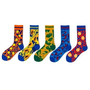 Novelty High Quality Men's Happy Socks Funny Lemon Banana Cherry Fruit Printed Sokken Combed Cotton Calcetines Largos Hombre
Novelty High Quality Men's Happy Socks Funny Lemon Banana Cherry Fruit Printed Sokken Combed Cotton Calcetines Largos Hombre