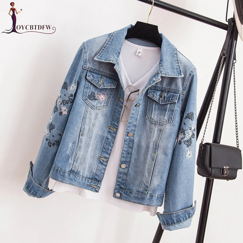 Denim Jacket Real Jaquetas Feminino Spring Women Jacket 2018 New Autumn Large Female Embroidery Paragraph Long Sleeve Printed
Denim Jacket Real Jaquetas Feminino Spring Women Jacket 2018 New Autumn Large Female Embroidery Paragraph Long Sleeve Printed
