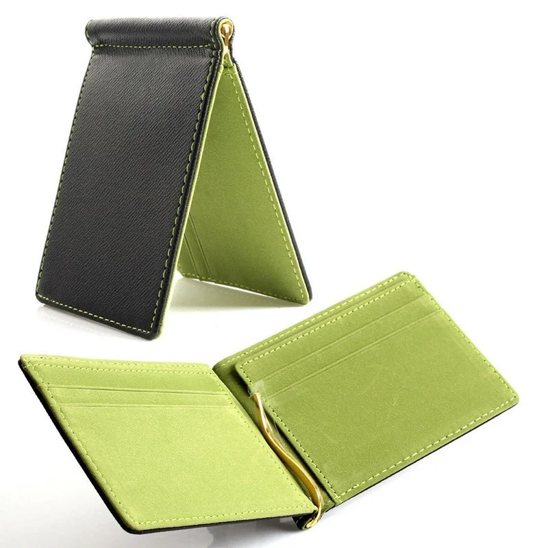 FGGS-Faux Leather Slim Mens Credit Card Wallet Money Clip Contract Color Simple Design Burnished Edges
FGGS-Faux Leather Slim Mens Credit Card Wallet Money Clip Contract Color Simple Design Burnished Edges