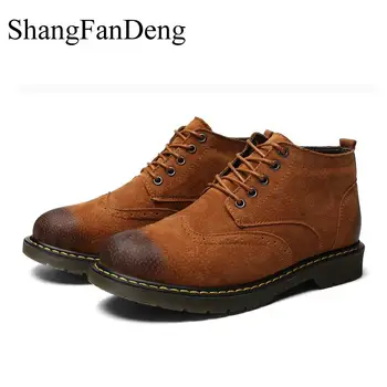 Shangfandeng Men boots Fashion Bullock Boots winter Men Motorcycle Boots male Oxfords Shoes Leather Martin boots Casual Shoes
Shangfandeng Men boots Fashion Bullock Boots winter Men Motorcycle Boots male Oxfords Shoes Leather Martin boots Casual Shoes