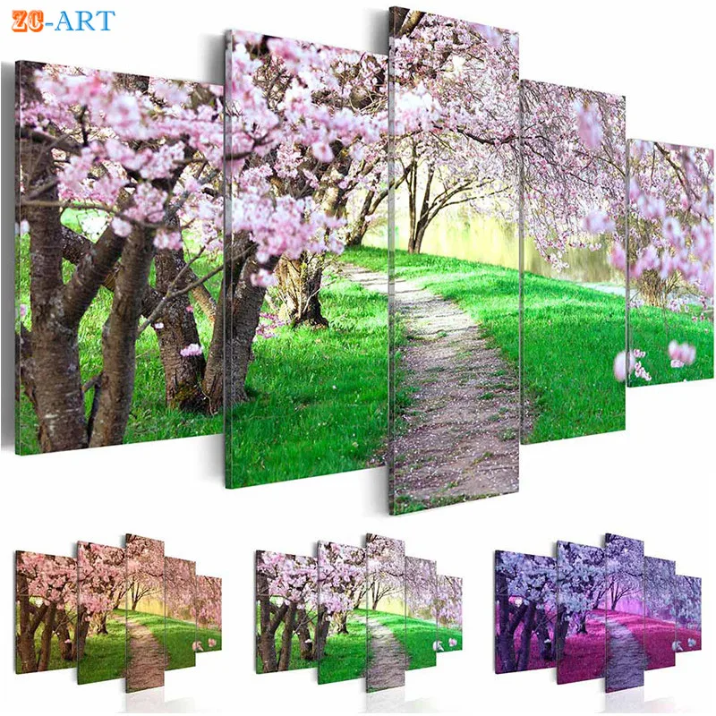 Cherry Blossom Flowers Posters and Prints Canvas Art 5 Panel Canvas Painting Wall Art Pictures for Living Room Japanese Decor
Cherry Blossom Flowers Posters and Prints Canvas Art 5 Panel Canvas Painting Wall Art Pictures for Living Room Japanese Decor