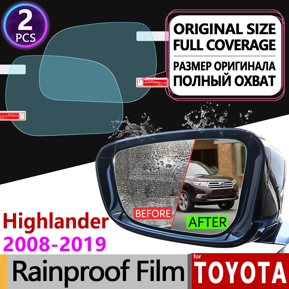 for Toyota Highlander 2008-2019 XU40 XU50 Kluger Full Cover Anti Fog Film Rearview Mirror Rainproof Anti-Fog Films Accessories
for Toyota Highlander 2008-2019 XU40 XU50 Kluger Full Cover Anti Fog Film Rearview Mirror Rainproof Anti-Fog Films Accessories