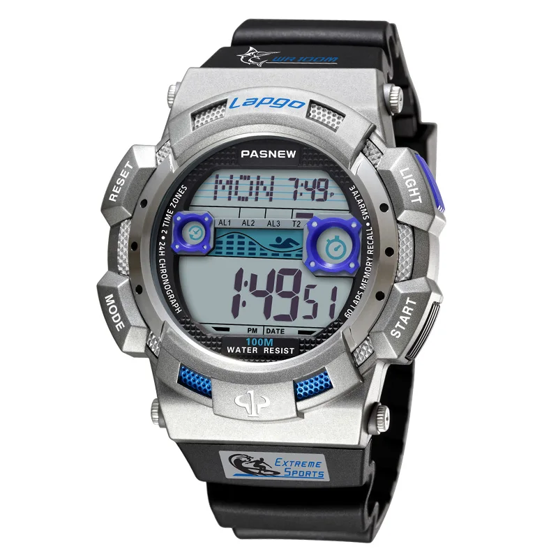 Лидирующий бренд PASNEW наручные часы с подсветкой мужские модные спортивные