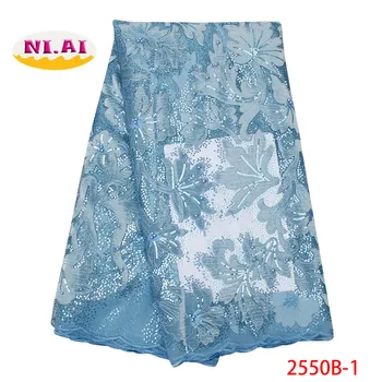 african lace fabric 2019 high quality lace french mesh fabric beaded sequins nigerian lace fabrics for wedding dress XY2550B-1
african lace fabric 2019 high quality lace french mesh fabric beaded sequins nigerian lace fabrics for wedding dress XY2550B-1