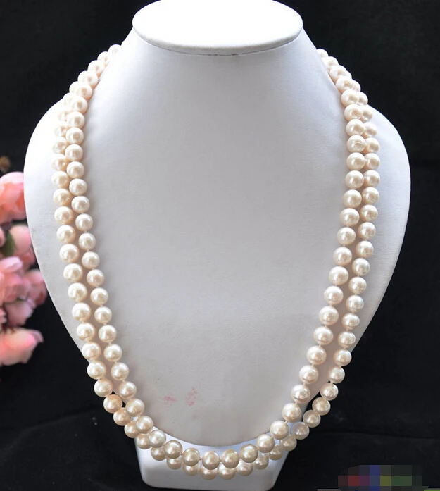 P4462 lustre 50" 10mm ROUND white Freshwater cultured PEARL NECKLACE ^^^@^Noble style Natural Fine jewe FREE SHIPPING
P4462 lustre 50" 10mm ROUND white Freshwater cultured PEARL NECKLACE ^^^@^Noble style Natural Fine jewe FREE SHIPPING