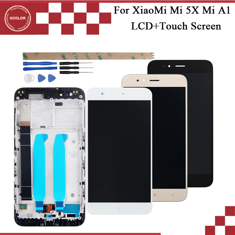 ocolor For XiaoMi Mi 5X Mi A1 LCD Display+Touch Screen +Frame Assembly Repair Part 5.5" Phone Accessories For XiaoMi 5X+Tools
ocolor For XiaoMi Mi 5X Mi A1 LCD Display+Touch Screen +Frame Assembly Repair Part 5.5" Phone Accessories For XiaoMi 5X+Tools