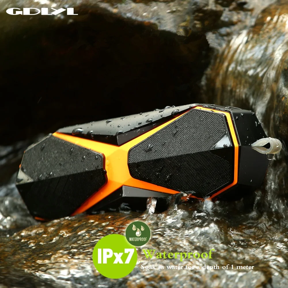 GDLYL Portable bluetooth Speaker Shock Resistance IPX7 Waterproof Speaker with Bass Wireless Bluetooth 4.2 TF card Built-in mic
GDLYL Portable bluetooth Speaker Shock Resistance IPX7 Waterproof Speaker with Bass Wireless Bluetooth 4.2 TF card Built-in mic