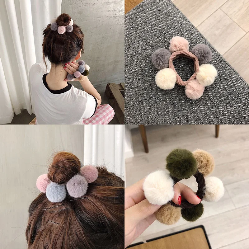 Woman Pompom Hair Elastic Scrunchies Ponytail Holder Rubber Band Ropes Colorful Hair Band Girls Hair Accessories
Woman Pompom Hair Elastic Scrunchies Ponytail Holder Rubber Band Ropes Colorful Hair Band Girls Hair Accessories