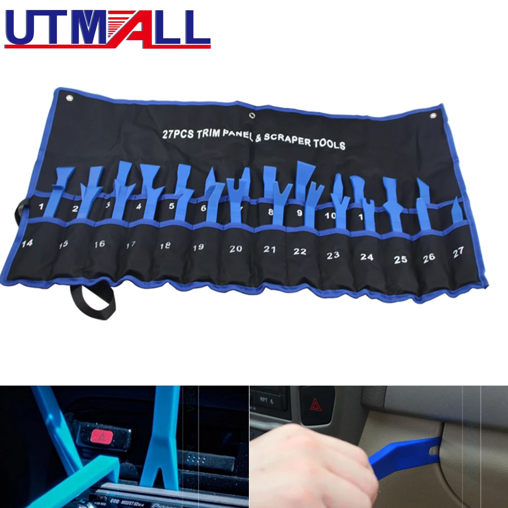 27pcs Car Trim Removal Tools Auto Door Panel Dash Radio Body Clip Open Pry Kit NEW
27pcs Car Trim Removal Tools Auto Door Panel Dash Radio Body Clip Open Pry Kit NEW