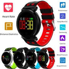 2019 New K2 Màn Hình Màu Trái Tim Tỷ Lệ Máu Áp Lực Thể Thao IP68 Smartwatch Đối Với IOS Android Không Thấm Nước Đồng Hồ Đầy Màu Sắc(China)