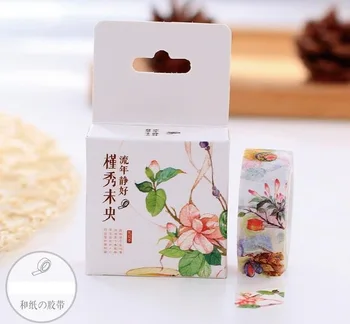 Boxed 1Roll=15mm*10m Ancientry Flower Pattern Japanese Washi Decorative Adhesive Tape DIY Masking Paper Tape Label Sticker Gift
Boxed 1Roll=15mm*10m Ancientry Flower Pattern Japanese Washi Decorative Adhesive Tape DIY Masking Paper Tape Label Sticker Gift