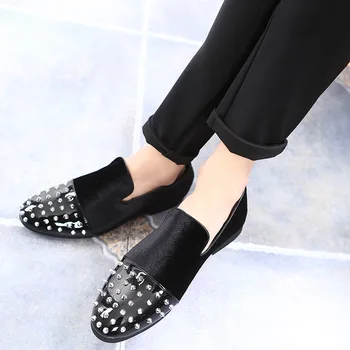 2020 High Quality Rhinestone Rivets Leather Shoes Men Fashion Doug Shoes Casual Pointed Toe Loafer Shoes Flat Breathable Shoes
2020 High Quality Rhinestone Rivets Leather Shoes Men Fashion Doug Shoes Casual Pointed Toe Loafer Shoes Flat Breathable Shoes