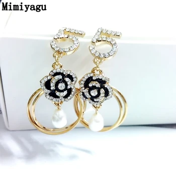 Mimiyagu crystal flower circle pearl tassel earring for women letter five drop style earring
Mimiyagu crystal flower circle pearl tassel earring for women letter five drop style earring