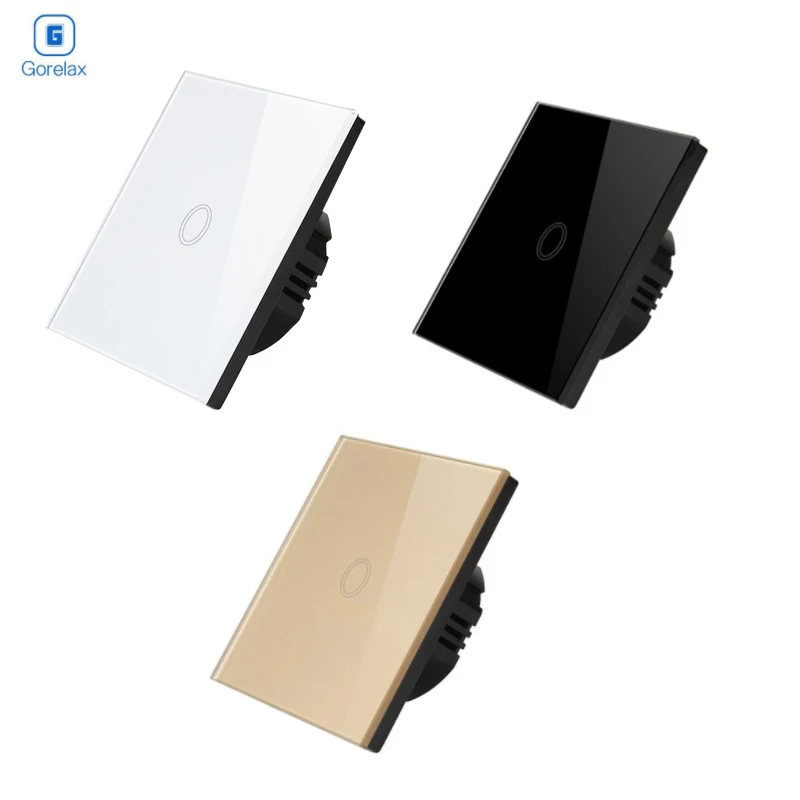 Gorealx Wall Light Switch,1Gang 1way Smart Remote Control Touch Screen Switch, 110-240V Smart Home Remote Switch EU Standard
Gorealx Wall Light Switch,1Gang 1way Smart Remote Control Touch Screen Switch, 110-240V Smart Home Remote Switch EU Standard