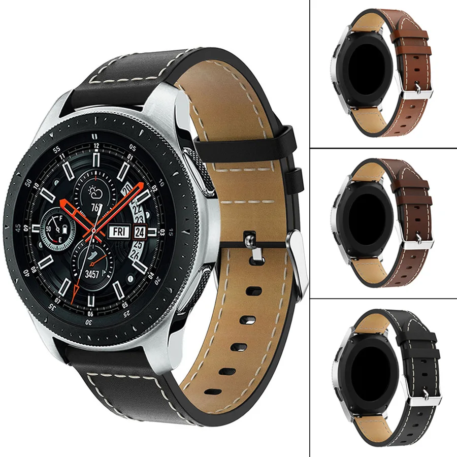 Leather Band For Samsung Gear S3 Frontier/Classic Smart Watch Replacement Bracelet Strap Watchband For Samsung Galaxy Watch 46mm 
Leather Band For Samsung Gear S3 Frontier/Classic Smart Watch Replacement Bracelet Strap Watchband For Samsung Galaxy Watch 46mm