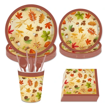 Thanksgiving Day Party Decorations Sets Fall Maple Leaves Disposable Plates Napkins Cups Tableware Sets Party Favors Supplies
Thanksgiving Day Party Decorations Sets Fall Maple Leaves Disposable Plates Napkins Cups Tableware Sets Party Favors Supplies