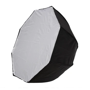 80cm / 31.5in Octagon Umbrella Softbox Reflector Diffuser with Carbon Fiber Bracket for Speedlite Flash Light Silver Black
80cm / 31.5in Octagon Umbrella Softbox Reflector Diffuser with Carbon Fiber Bracket for Speedlite Flash Light Silver Black