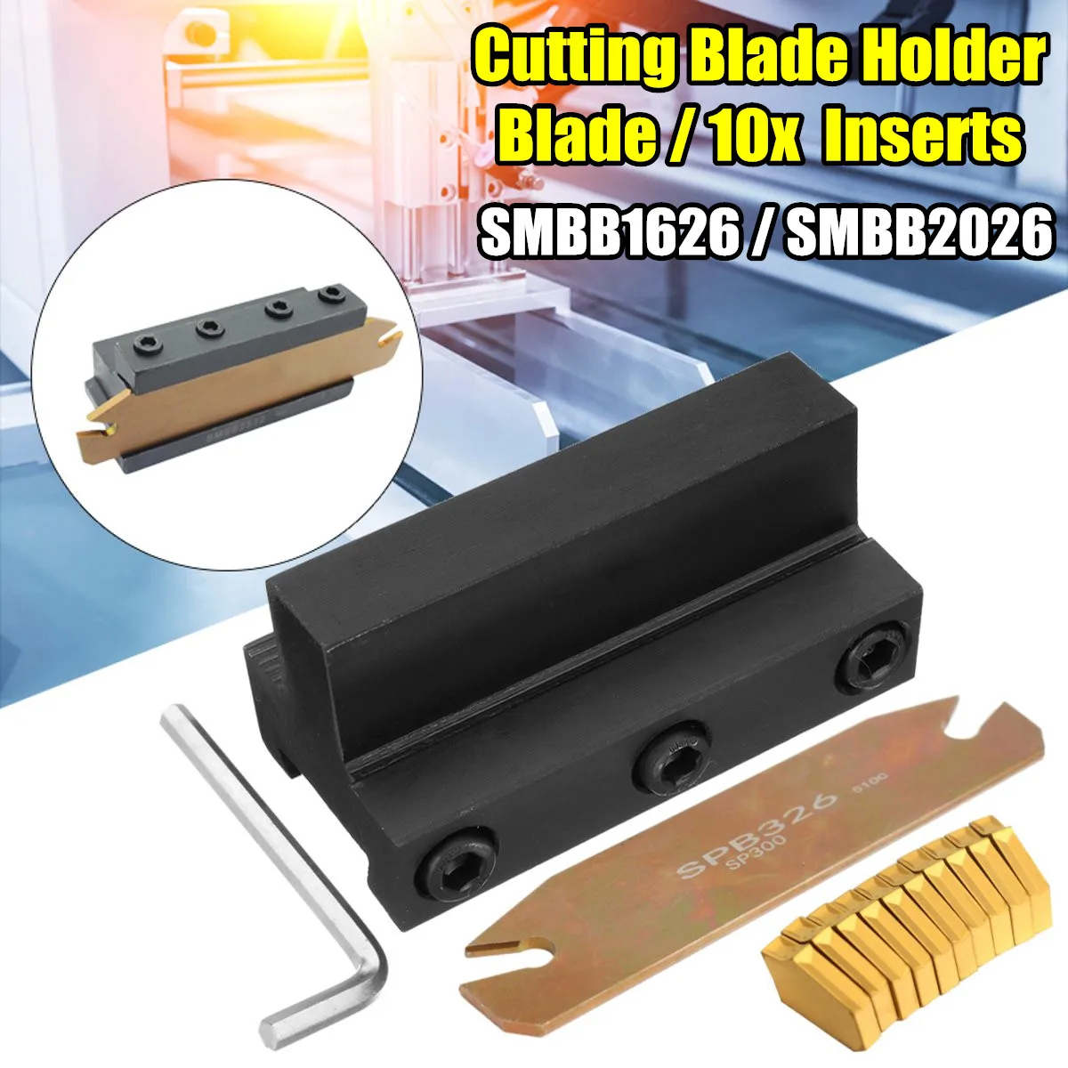 10pcs SP400 NC3020 GTN-4 Grooving Cut-Off Carbide Inserts 4mm Width ZQMX4N11-1E
