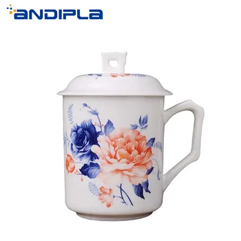 500ml High Capacity Bone china Teacup with Lid Jingdezhen Ceramic Blue and White Porcelain Kung Fu Tea Set Coffee Milk Drinkware
500ml High Capacity Bone china Teacup with Lid Jingdezhen Ceramic Blue and White Porcelain Kung Fu Tea Set Coffee Milk Drinkware