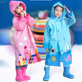PVC Cartoon Waterproof Rainsuit Cute Baby Poncho Child Rainwear Children's Raincoat With School Bags Position
PVC Cartoon Waterproof Rainsuit Cute Baby Poncho Child Rainwear Children's Raincoat With School Bags Position