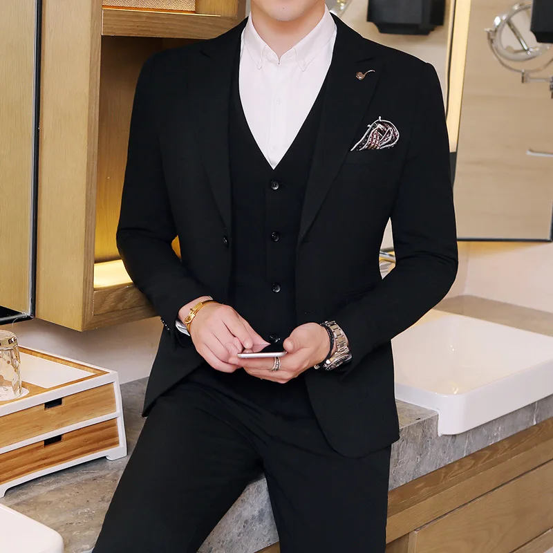 2018 Suits Jackets + Pants + Vests S M L XL 2XL 3XL Fashion Business Casual Mens Popular Comfortable Clothing Men Waistcoat
2018 Suits Jackets + Pants + Vests S M L XL 2XL 3XL Fashion Business Casual Mens Popular Comfortable Clothing Men Waistcoat