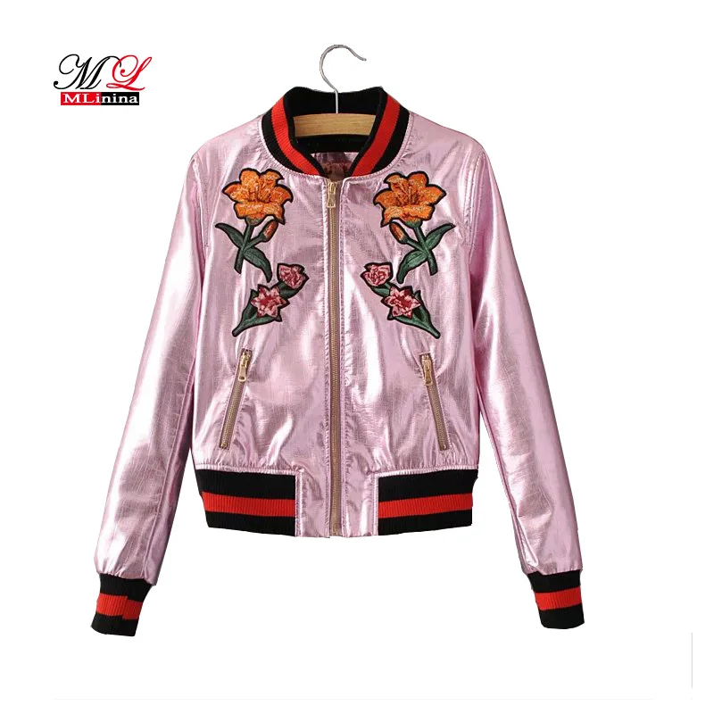 Lusumily Leather Jacket Women Pink Embroidery Punk Style 2019 Autumn Winter Soft Short Slim Pu Jacket Zipper Motorcycle Coat
Lusumily Leather Jacket Women Pink Embroidery Punk Style 2019 Autumn Winter Soft Short Slim Pu Jacket Zipper Motorcycle Coat