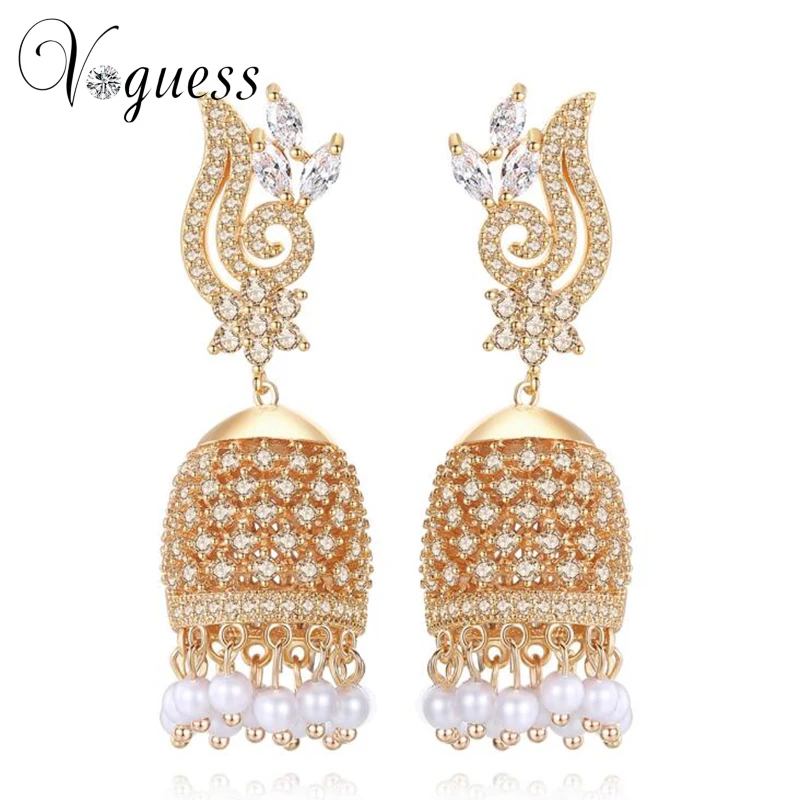 VOGUESS New Champagne Gold-color Earring with AAA CZ Stone Simulated Pearl Dangle Earrings For Women Wedding Gift
VOGUESS New Champagne Gold-color Earring with AAA CZ Stone Simulated Pearl Dangle Earrings For Women Wedding Gift