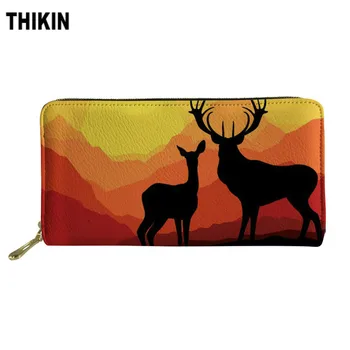 THIKIN African Elk Printing Cute Card Holder Female PU Leather Long Clutch Wallet Women Wallets and Purse Girls Coin Purse
THIKIN African Elk Printing Cute Card Holder Female PU Leather Long Clutch Wallet Women Wallets and Purse Girls Coin Purse