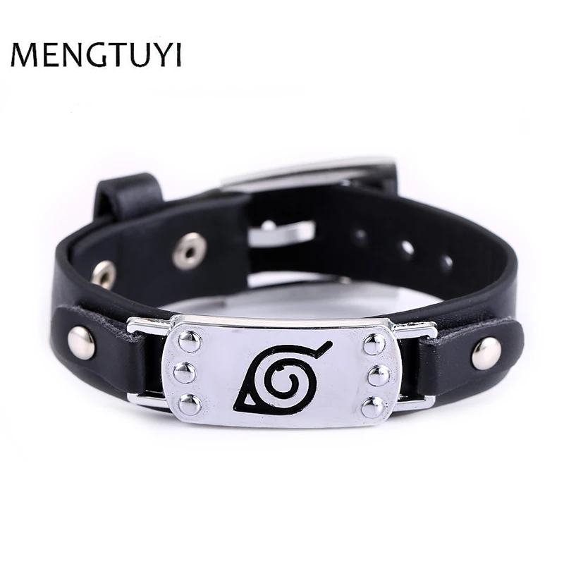 Mengtuyi Cosploy Naruto Sharingan Charm Bracelets Black Leather Bracelet Men jewelry
Mengtuyi Cosploy Naruto Sharingan Charm Bracelets Black Leather Bracelet Men jewelry