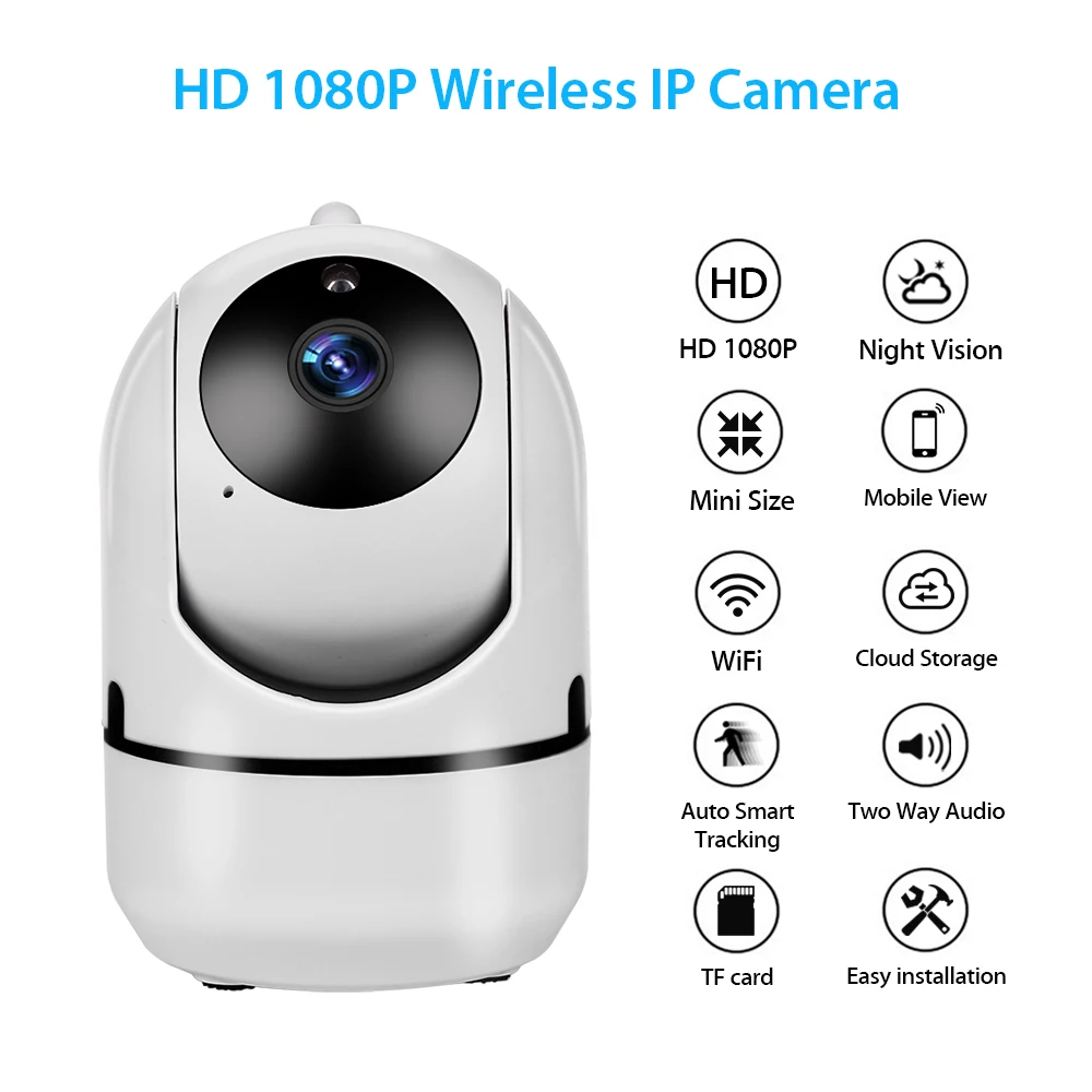 1080P IP Camera Home Security Surveillance Camera Auto Tracking PIR Detector Network WiFi Camera Wireless CCTV Camera YCC365
1080P IP Camera Home Security Surveillance Camera Auto Tracking PIR Detector Network WiFi Camera Wireless CCTV Camera YCC365