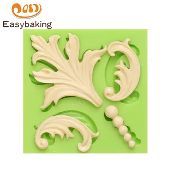 Handmade Damask Scrolls Silicone Mold Baroque Style Sugarcraft Fondant Mould Cake Decorating Tools for Polymer Clay Resin
Handmade Damask Scrolls Silicone Mold Baroque Style Sugarcraft Fondant Mould Cake Decorating Tools for Polymer Clay Resin