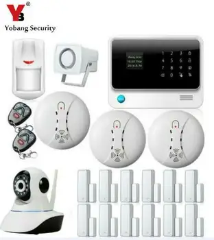 YobangSecurity WIFI GSM Security System Android IOS APP Control Home Alarm System with Wifi IP Camera Smoke Detector Sensor
YobangSecurity WIFI GSM Security System Android IOS APP Control Home Alarm System with Wifi IP Camera Smoke Detector Sensor