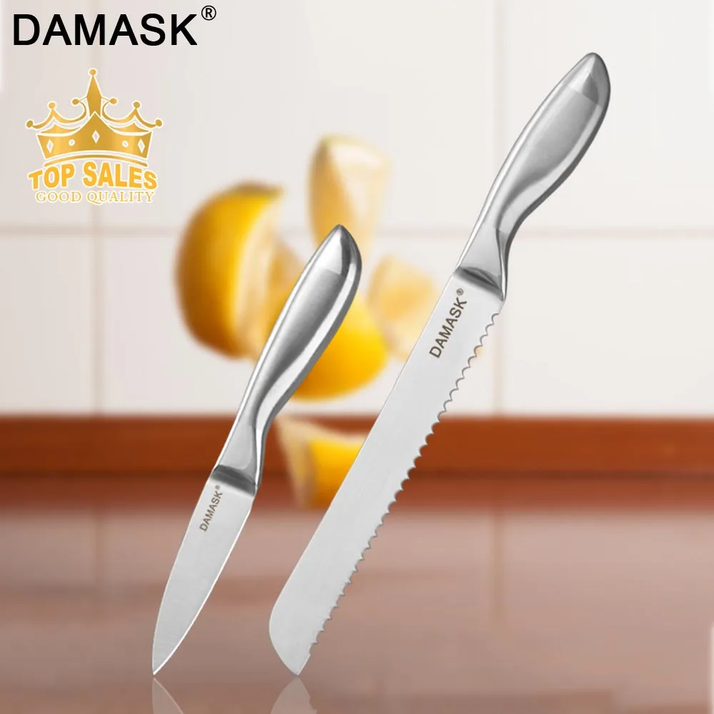 Damask Stainless Steel Slicing Filleting Kitchen Knife Cake Serving Bread Cutter Utility Paring Cleaver Vegetables Kitchen Knife
Damask Stainless Steel Slicing Filleting Kitchen Knife Cake Serving Bread Cutter Utility Paring Cleaver Vegetables Kitchen Knife