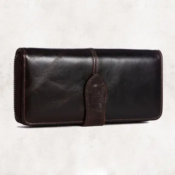 YIANG High Quality Oil Wax Genuine Leather Long Wallet Men Clutch Bag Zipper Cash Pocket Card Holder Vintage Bifold Purse
YIANG High Quality Oil Wax Genuine Leather Long Wallet Men Clutch Bag Zipper Cash Pocket Card Holder Vintage Bifold Purse