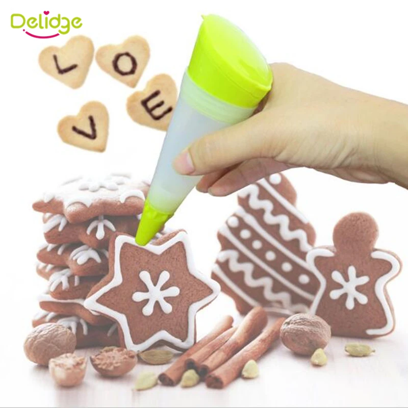 Delidge 1 pc Cake Decortion Pen Silicone Cake Dessert Decorators Pastry Plate Paint Pen Cream Chocolate Syringe Cylinder
Delidge 1 pc Cake Decortion Pen Silicone Cake Dessert Decorators Pastry Plate Paint Pen Cream Chocolate Syringe Cylinder