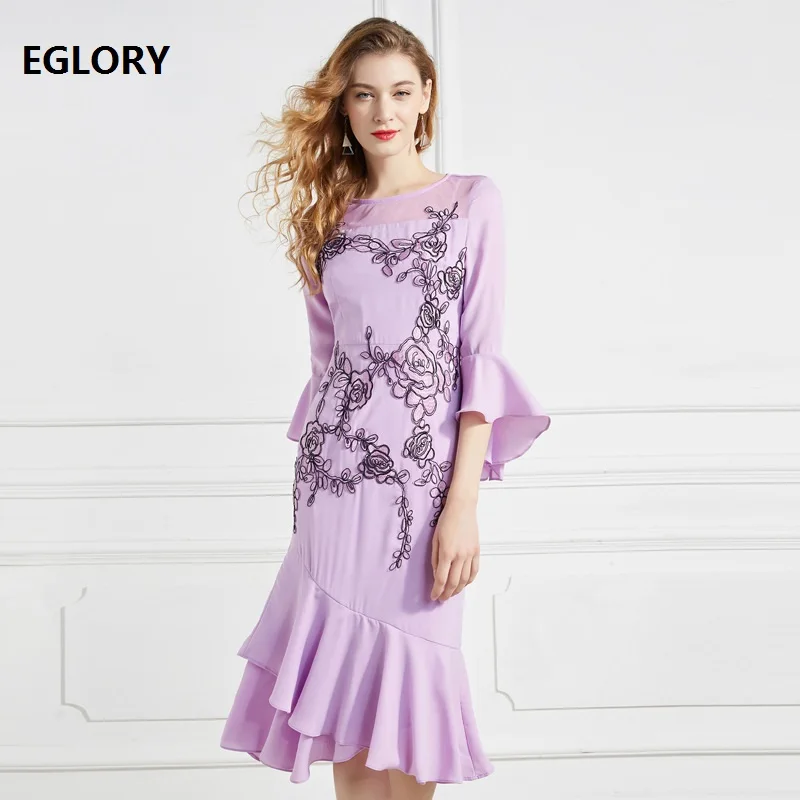 XXXL Dress Vestidos 2019 Spring Summer Party Tunic Dresses Women Tulle Mesh Embroidery Patchwork Flare Sleeve Midi Dress Purple
XXXL Dress Vestidos 2019 Spring Summer Party Tunic Dresses Women Tulle Mesh Embroidery Patchwork Flare Sleeve Midi Dress Purple