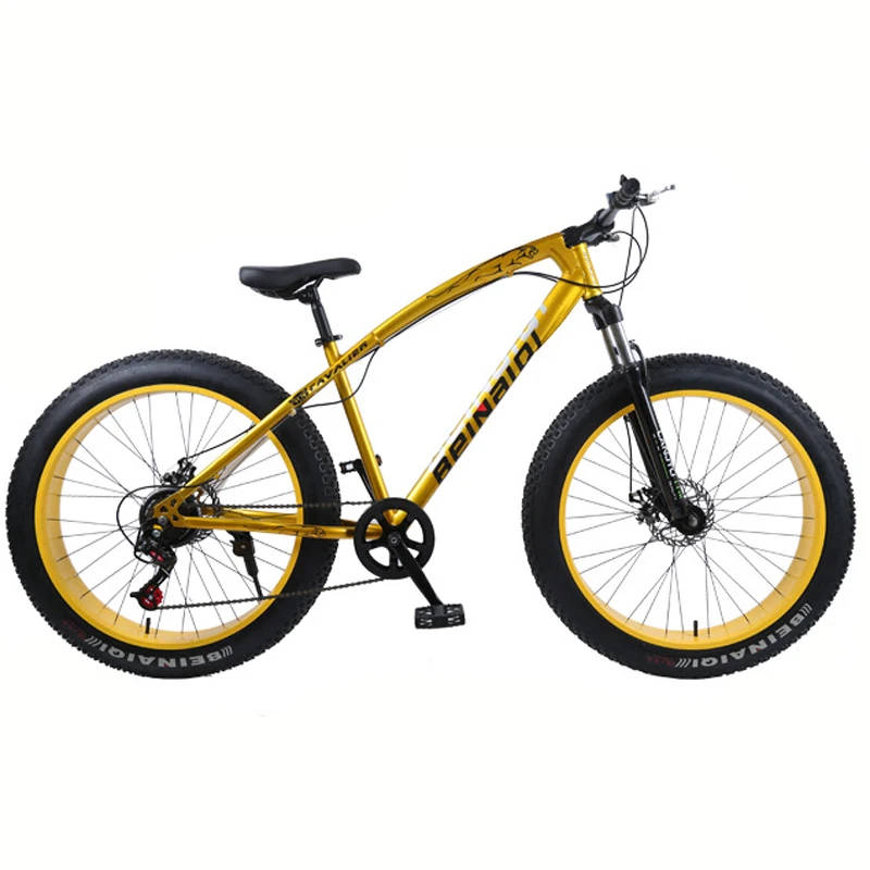 Image 26 Inch 24 speed Cross country Mountain Bike Aluminum Frame Snow Beach 4.0 Oversized Bicycle Tire  Bikes for Men and Women