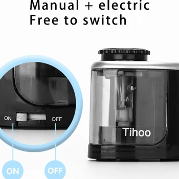 TEN-WIN electric switch black pencil sharpener one hole for 6-8mm pencil sharpener pencil
TEN-WIN electric switch black pencil sharpener one hole for 6-8mm pencil sharpener pencil
