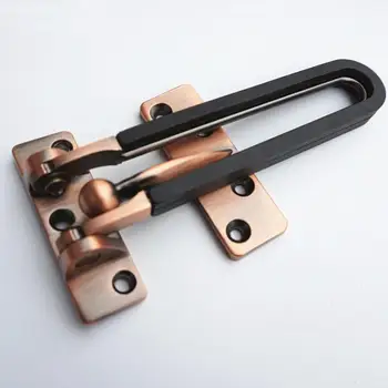 Antique Copper CHICOO Zinc Alloy Security Door Guard Latch With Black Rubber Stopper Swing Bar Door Security Bolt Latch
Antique Copper CHICOO Zinc Alloy Security Door Guard Latch With Black Rubber Stopper Swing Bar Door Security Bolt Latch