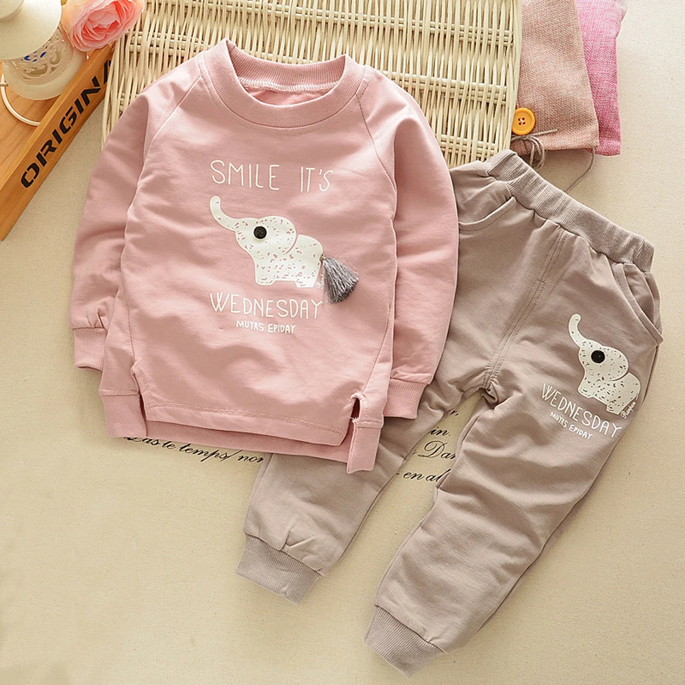 Boys Clothes 2019 Autumn Two Pieces New Pure Cotton Baby Elephant Printed Long Sleeve + Trousers Children Clothing Set
Boys Clothes 2019 Autumn Two Pieces New Pure Cotton Baby Elephant Printed Long Sleeve + Trousers Children Clothing Set