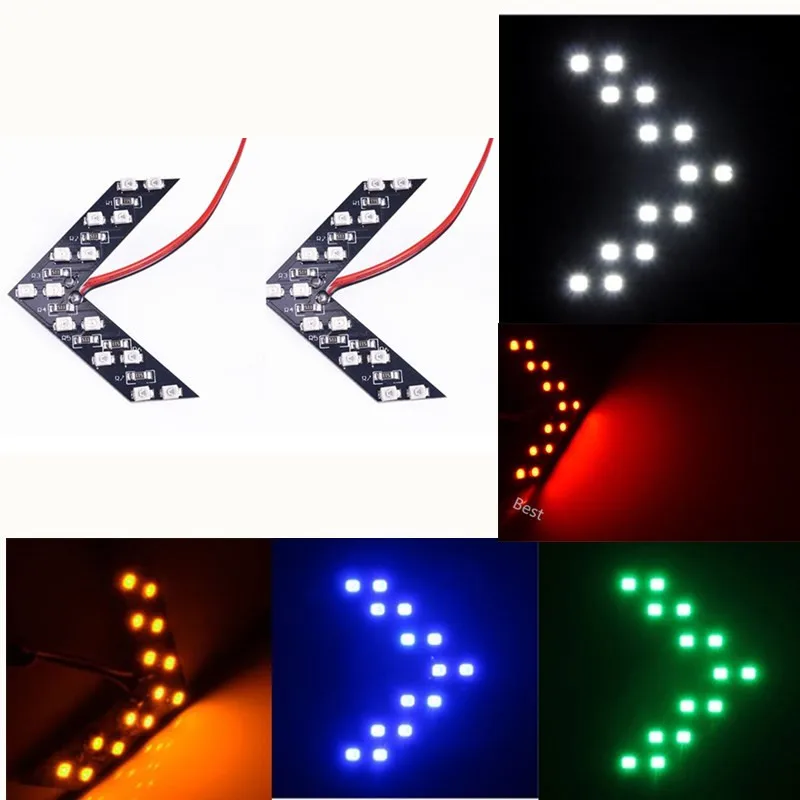 2 Pcs/lot 14 SMD LED Arrow Panel For Car Rear View Mirror Indicator Side Turn Signal Light Car LED Rearview Mirror Parking Light
2 Pcs/lot 14 SMD LED Arrow Panel For Car Rear View Mirror Indicator Side Turn Signal Light Car LED Rearview Mirror Parking Light