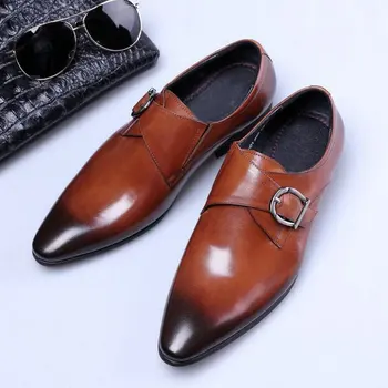 Klassieke Formele Schoenen Casual Jurk Schoenen mannen Dubbele Monnik Riem gesp Lederen Oxfordpuntschoenschoenen big size AS-118
Klassieke Formele Schoenen Casual Jurk Schoenen mannen Dubbele Monnik Riem gesp Lederen Oxfordpuntschoenschoenen big size AS-118
